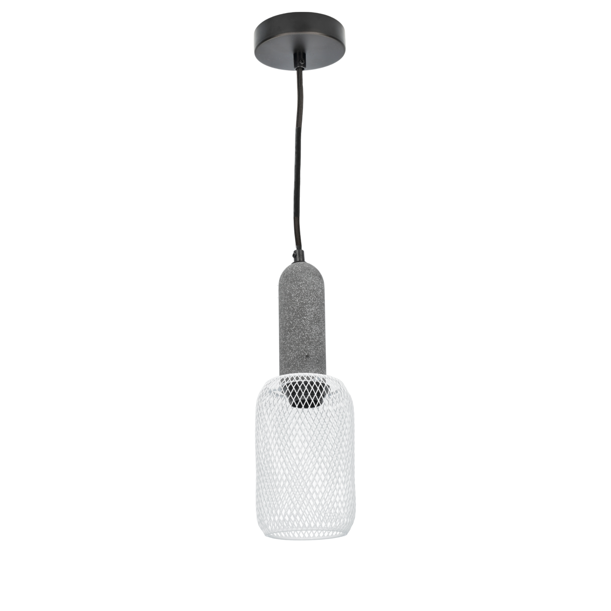 Lampa wisząca kwadratowa klatka Ø 11cm, Kabel 1,5m do żarówki E27