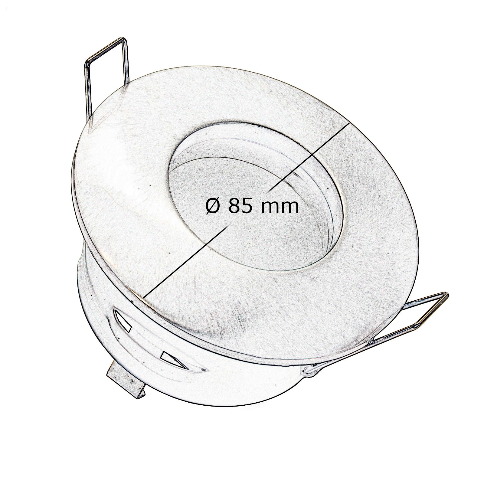 Spot carré 12V encastré 65mm lampe LED 6W GU5.3 RGBW barre de plafonnier chromothérapie avec alimentation BLANC LUMIÈRE 3000K - 4