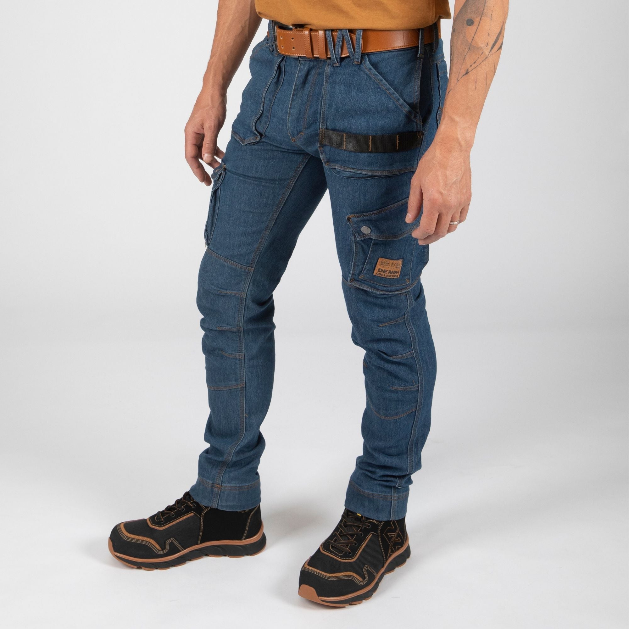 Pantalon De Travail Bleu Solide Et Confortable - Taille 36 - Idéal Pour Chantier Et Quotidien Pro