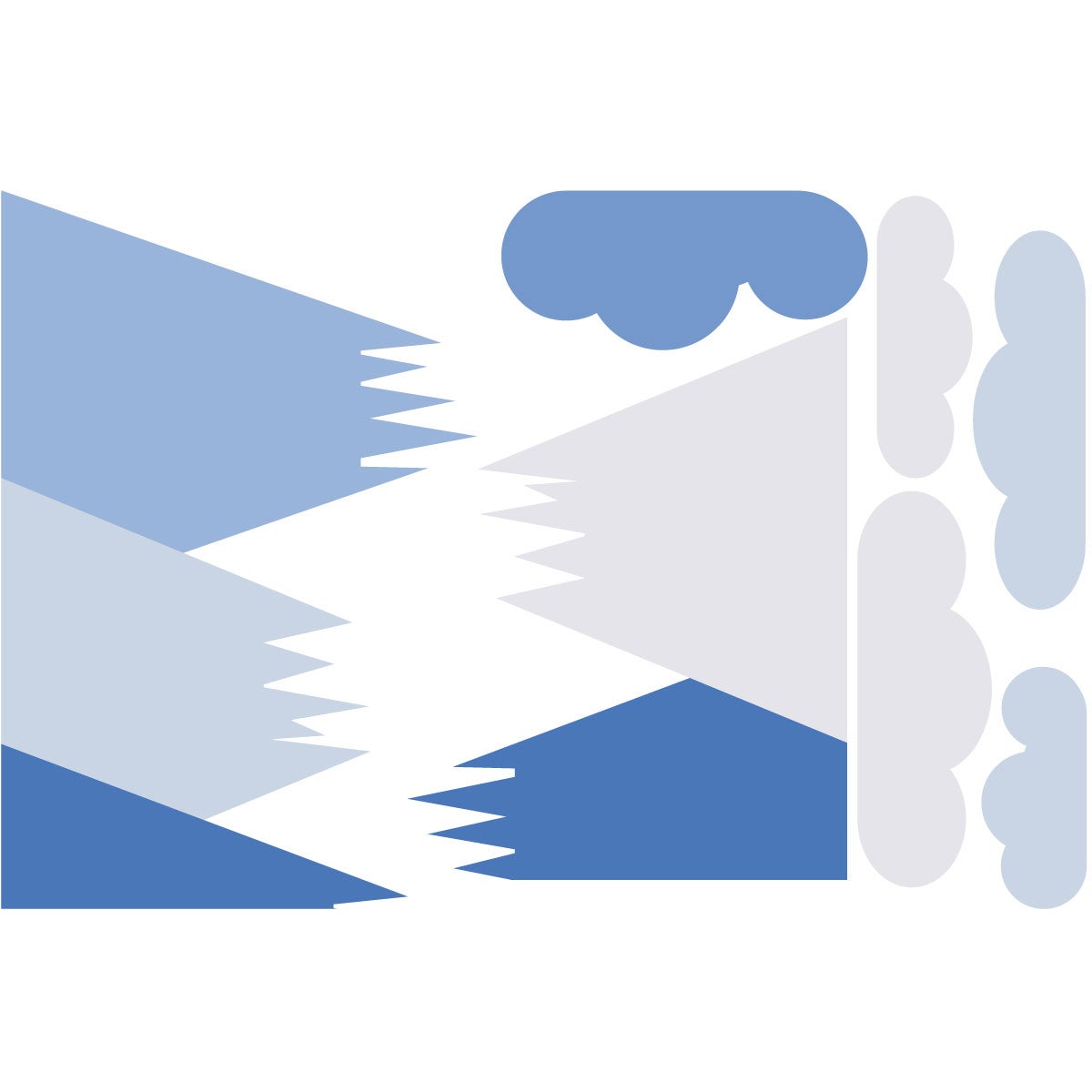 Adesivo bambino di montagna scandinavo linka - Sticker adesivo - adesivi murali - 50x75cm - 4