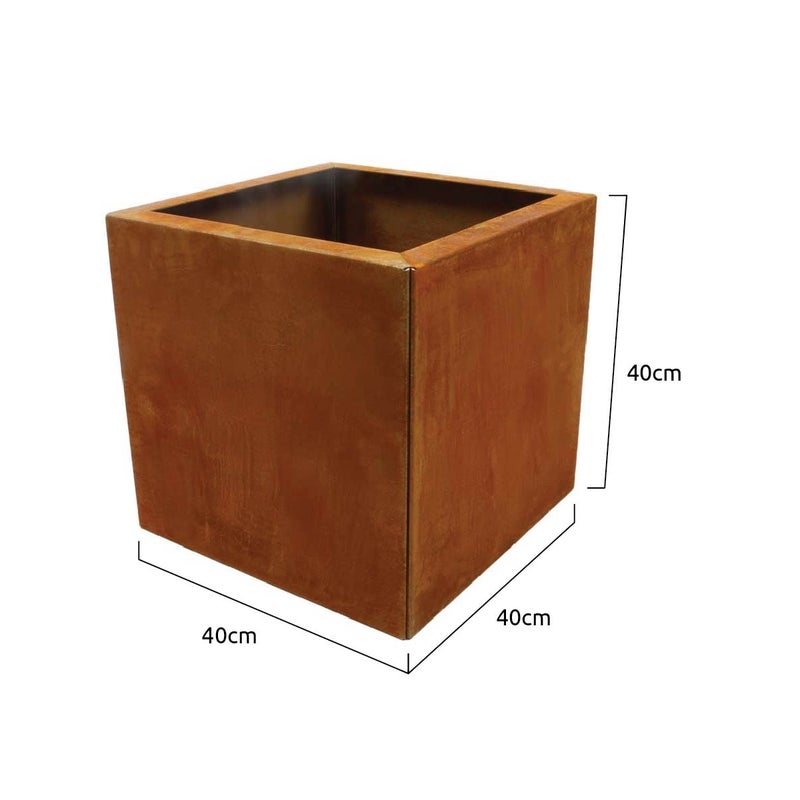 donice ogrodowe corten 40x40x40cm