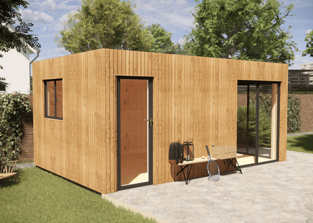 Bureau de jardin bois en bois 5,5 x 3,5 x 2,7 m