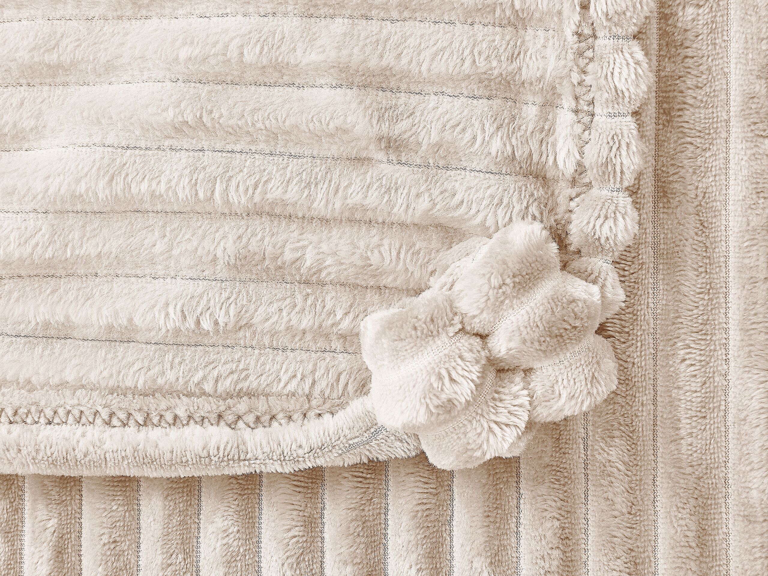 Couverture KAWERI 150 x 200 cm Beige - 4