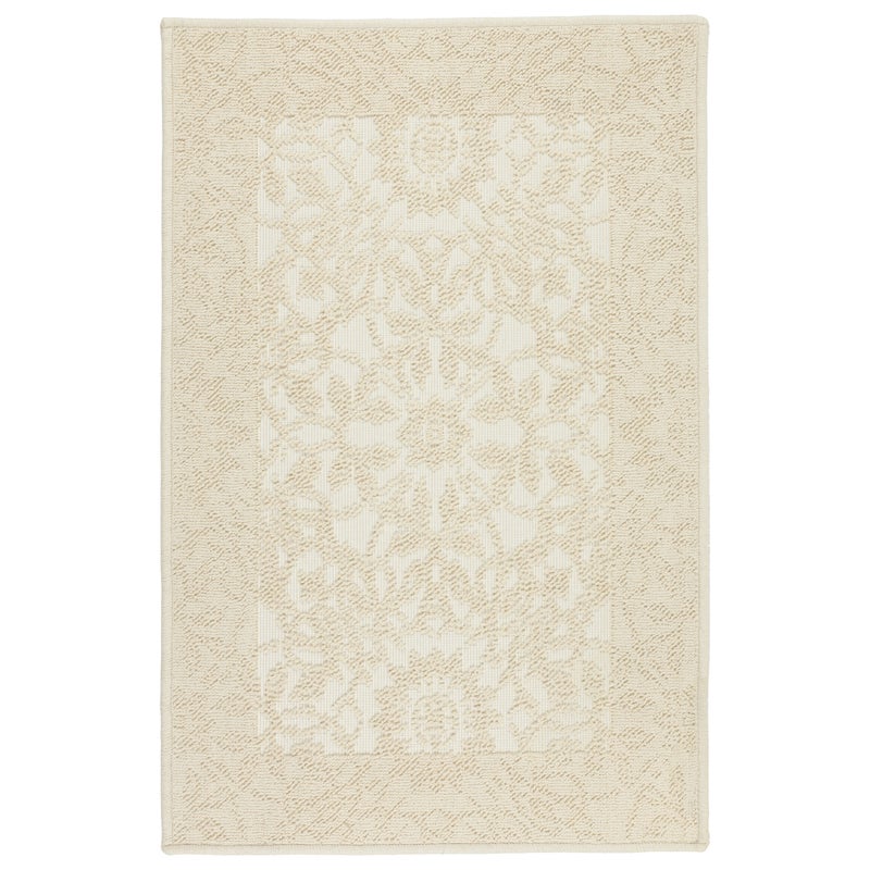 Dywanik łazienkowy Lino 50x80 cm bawełna egipska ornament beżowy