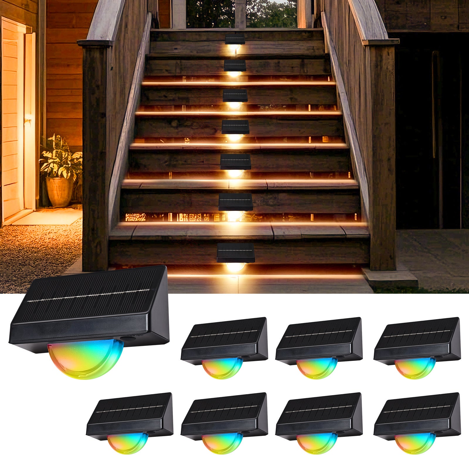 Luces Solares Para Exterior, Juego De 4 Luces Solares Para Jardin Impermeables Ideales Para Bodas Navidad Jardines Y Cesped 98924000