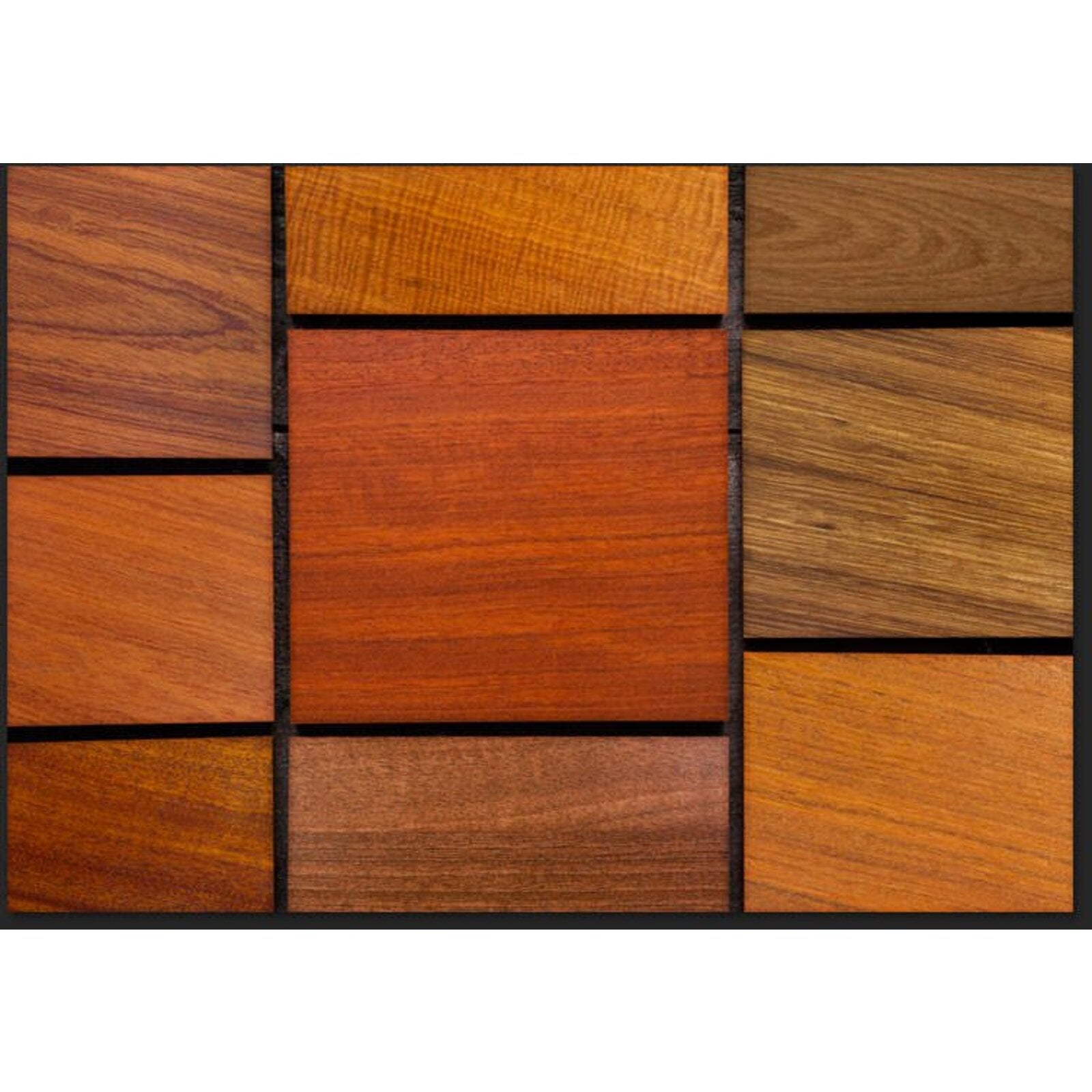 Papier peint cubes en bois - 100 x 70 cm - 2