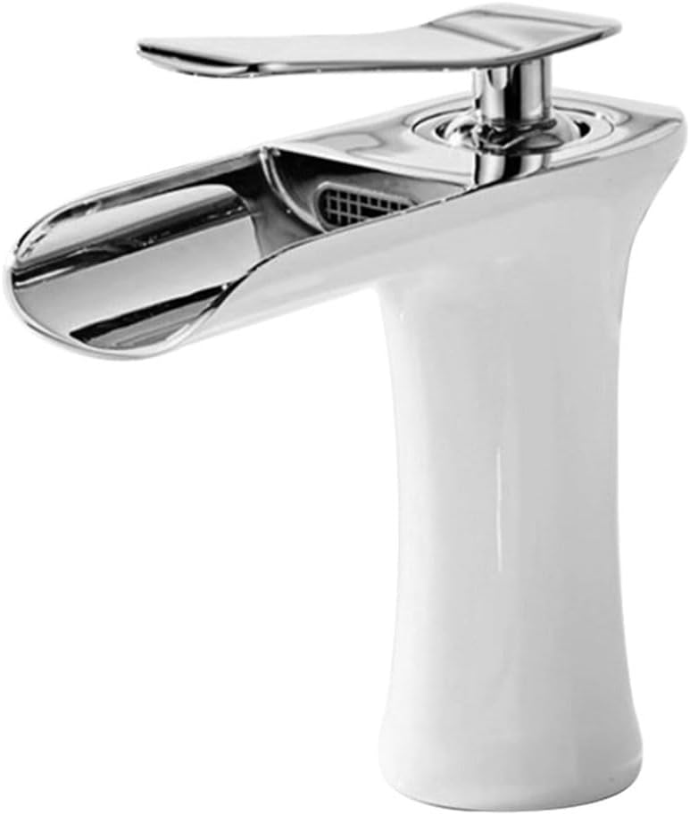 Baterie łazienkowe z ciepłą i zimną wodą, baterie wodospadowe, baterie umywalkowe wodospadowe