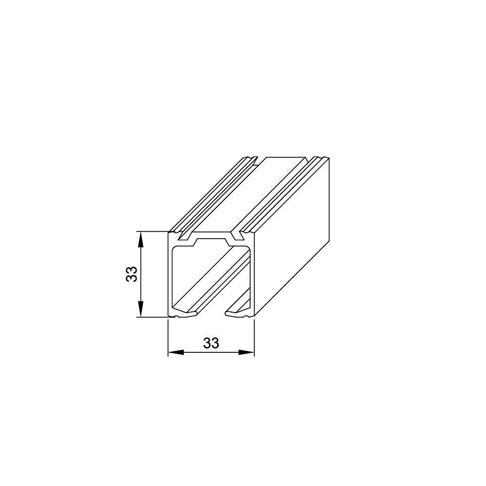 Système coulissant SLID'UP 170 pour 1 porte jusqu'à 750 mm - rail 1,5 m - 120 kg - 7