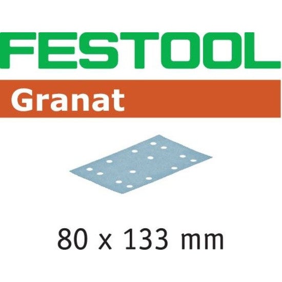 Festool Foglio abrasivo Granat STF 80x133 P180 GR/10