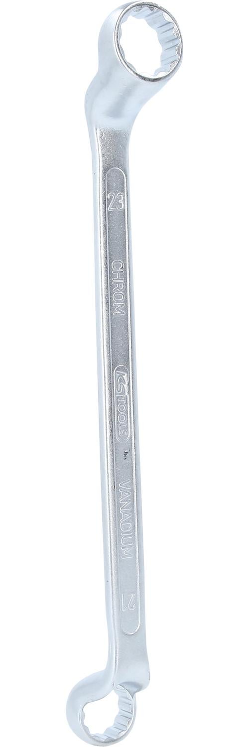KLUCZE OCZKOWE PODWÓJNE WYGIĘTE KS TOOLS 21 x 23 mm - 517.0815