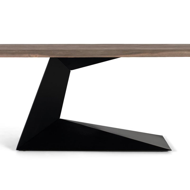 Stół w kolorze sobolowym z drewna akacjowego i metalu 200 cm