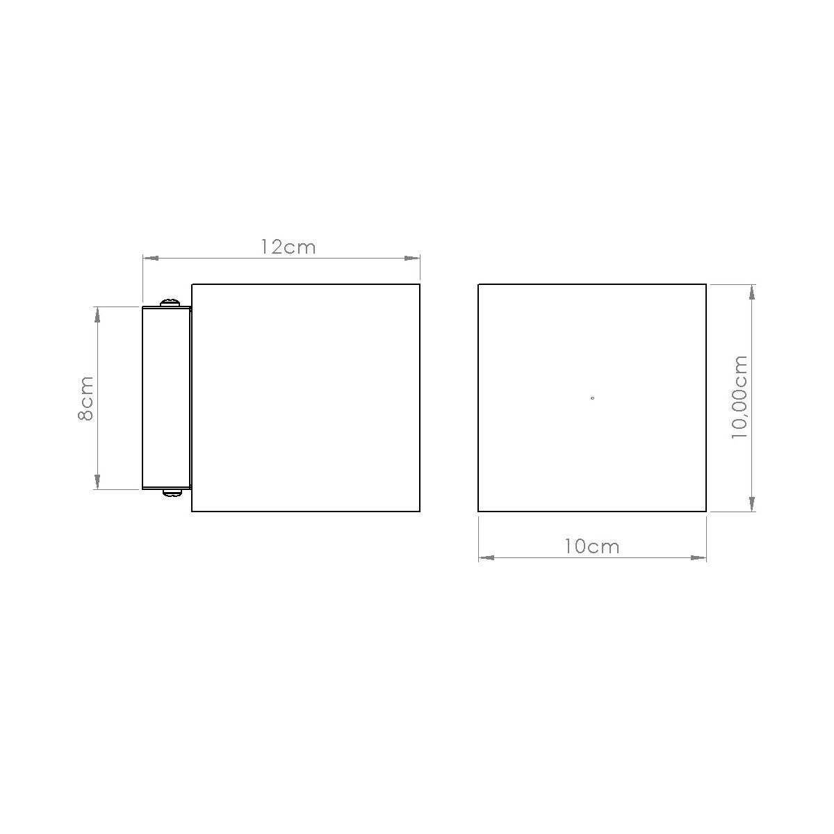 Kinkiet ścienny betonowy QUAD beżowy 1xG9x15W beton architektoniczny wym:10x10x12cm IP20 Sollux Lighting - 8