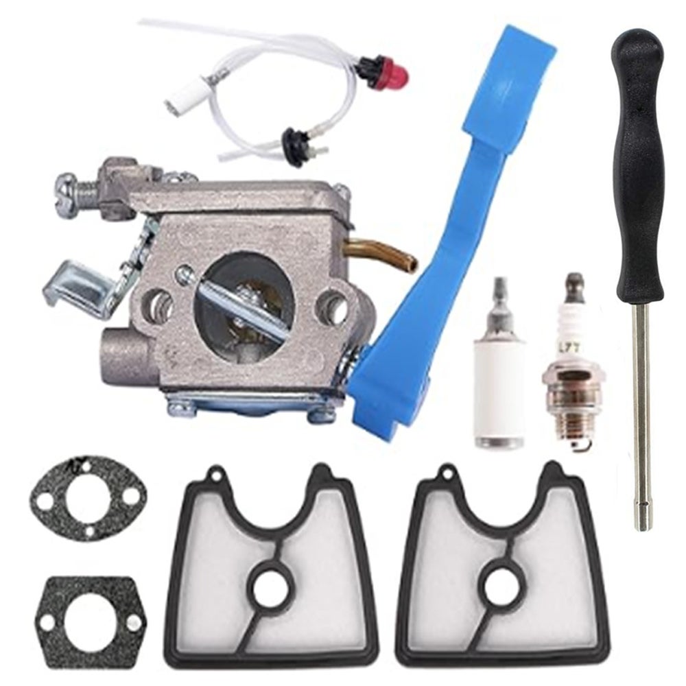 Zestaw gaźnika do Husqvarna 125B 125BX 125BVX, z uszczelkami, przewodem paliwowym, filtrem paliwa, pompką zastrzykową (8 sztuk).
