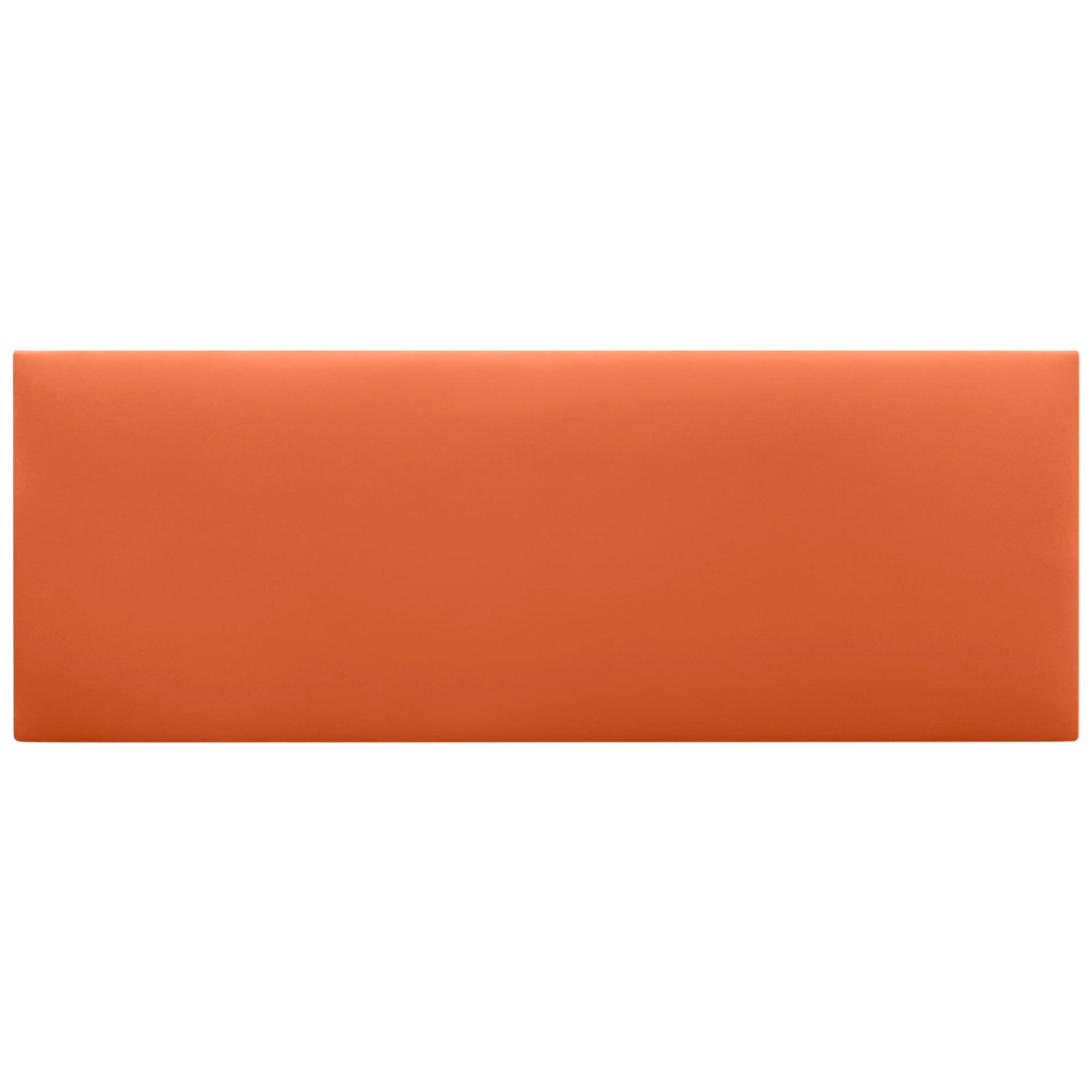 DHOME Cabecero de Polipiel Liso cabeceros Cabezal tapizado Cama (Polipiel Naranja, 135cm (Camas 120/135/140)) - 3