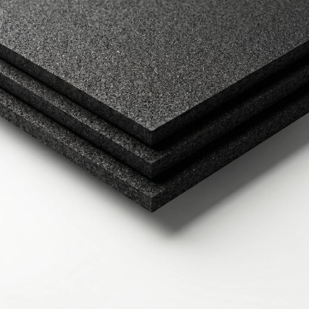 Loseta caucho antigolpes 500x500x40 mm negra para gimnasio y áreas de juego | Lestare - 5