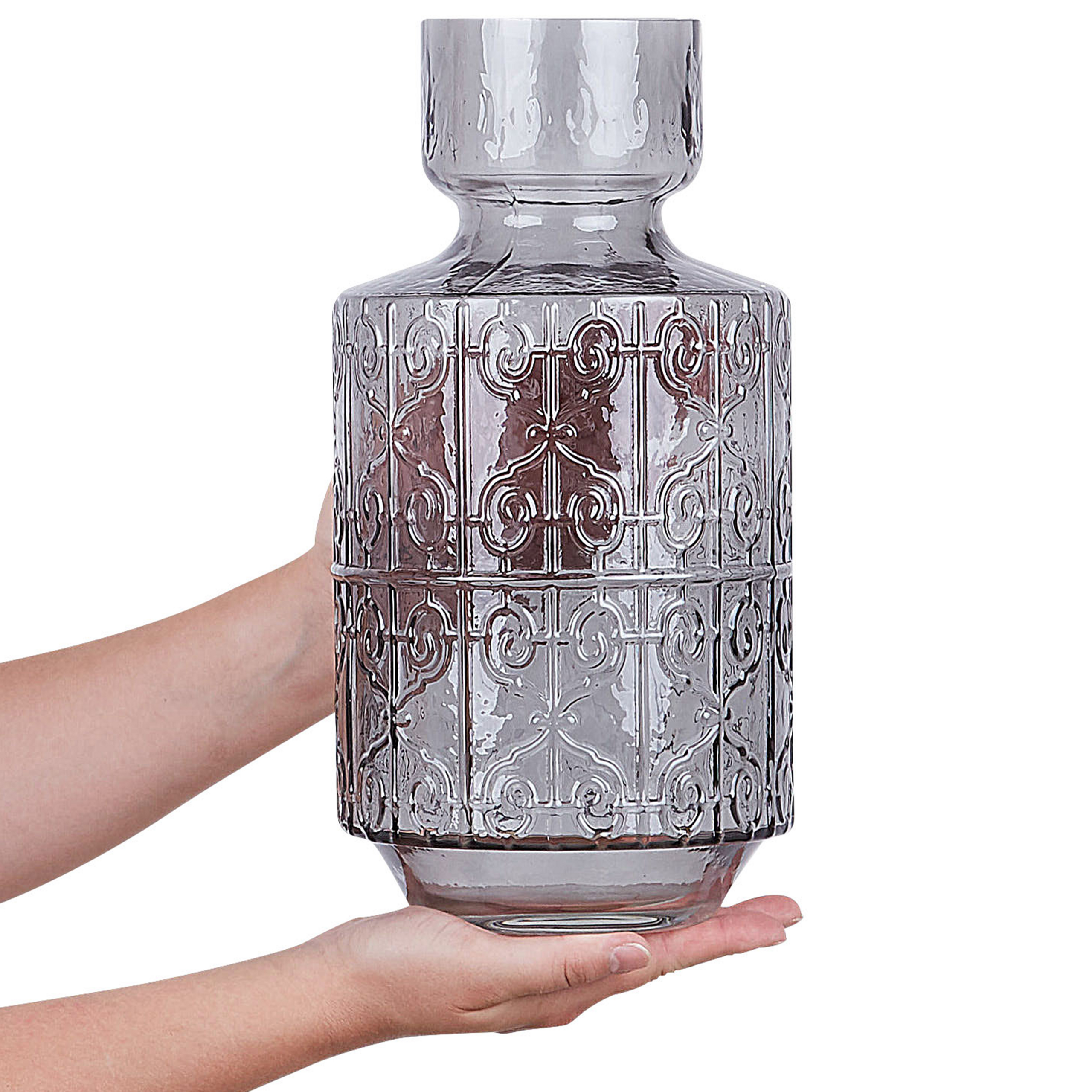 Vase à fleurs DIKELLA Verre 33 cm Gris - 6