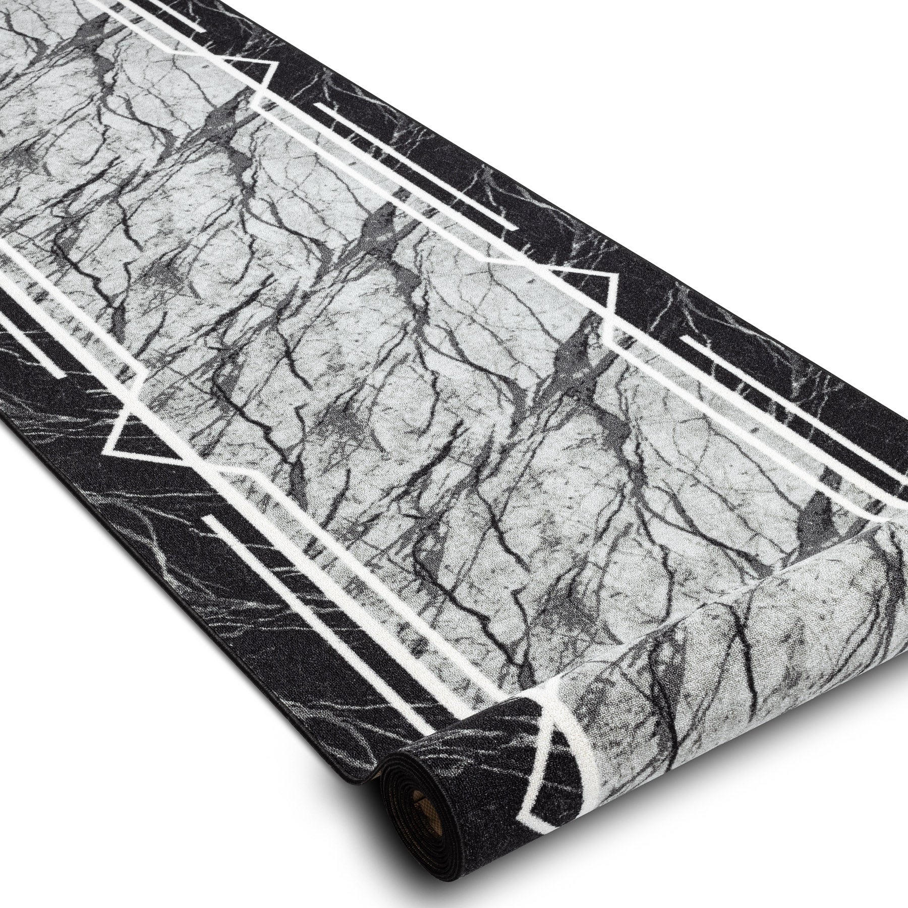 TAPIS DE COULOIR antidérapant 100 cm MARMUR Marbre, calcul gris 100x360 cm - 2