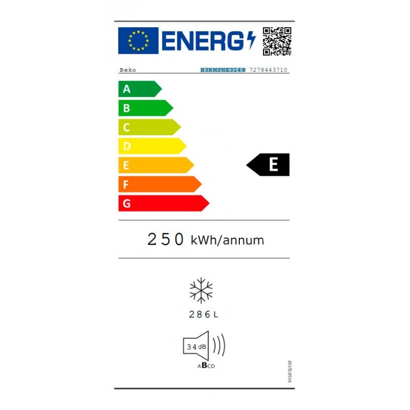 Congelador BEKO B3RMFNE314W Blanco - 6