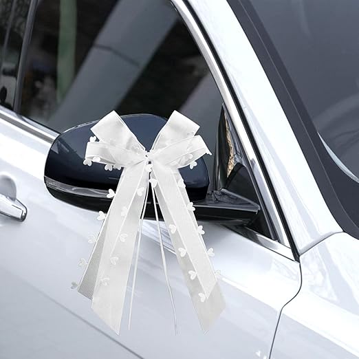 Tulle e decorazioni per auto per matrimoni - Addobbi Macchina sposi, coccarde, fiocchi, accessori eleganti10 pezzi Fiocchi decorativi per auto da matrimonio, fiocchi...Fiocchi Auto Matrimonio a 7,44