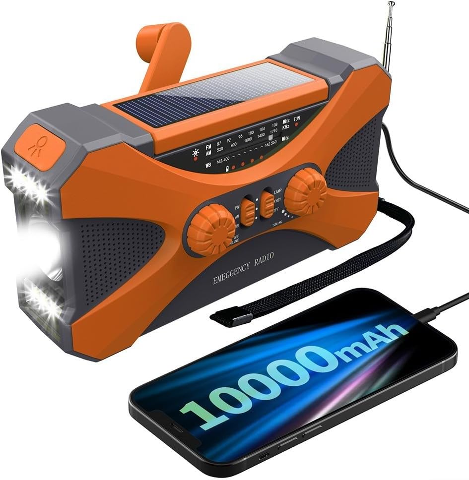 Radio à Manivelle IWP MD-088s Avec Lampe Torche LED Et Batterie 2000mAh