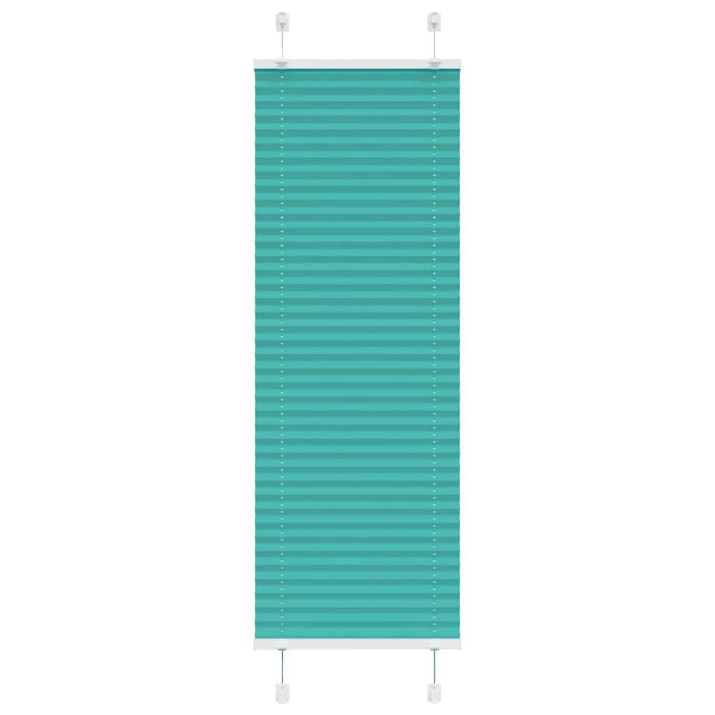 Roleta plisowana Zielony Benzyna 45x150 cm Szerokość tkaniny vidaXL