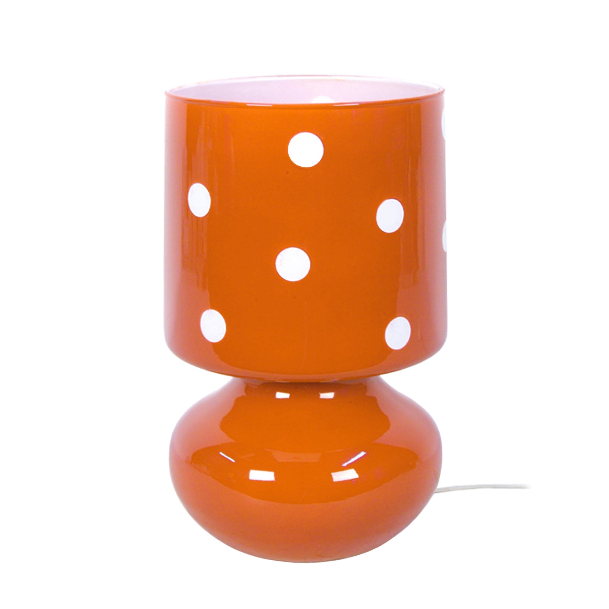 Lampe De Chevet Skreppa Ronde Métal Orange D18xp18xh32 Cm - Lampe de chevet