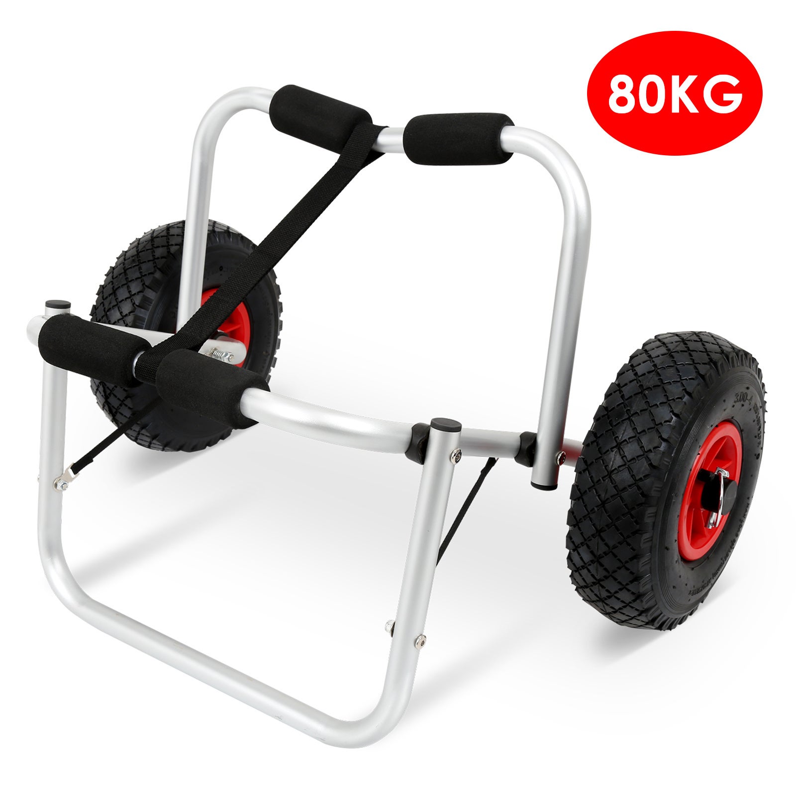 Wózek Transportowy do Kajaka z Kołami – Wózek do Kanoe i Kajaka – Składany Uchwyt do Łatwego Transportu (2 Sztuka)