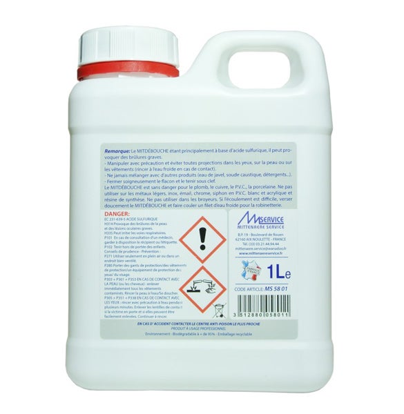 MITDEBOUCHE DEBOUCHEUR INDUSTRIEL PRO 1 Litre - 2