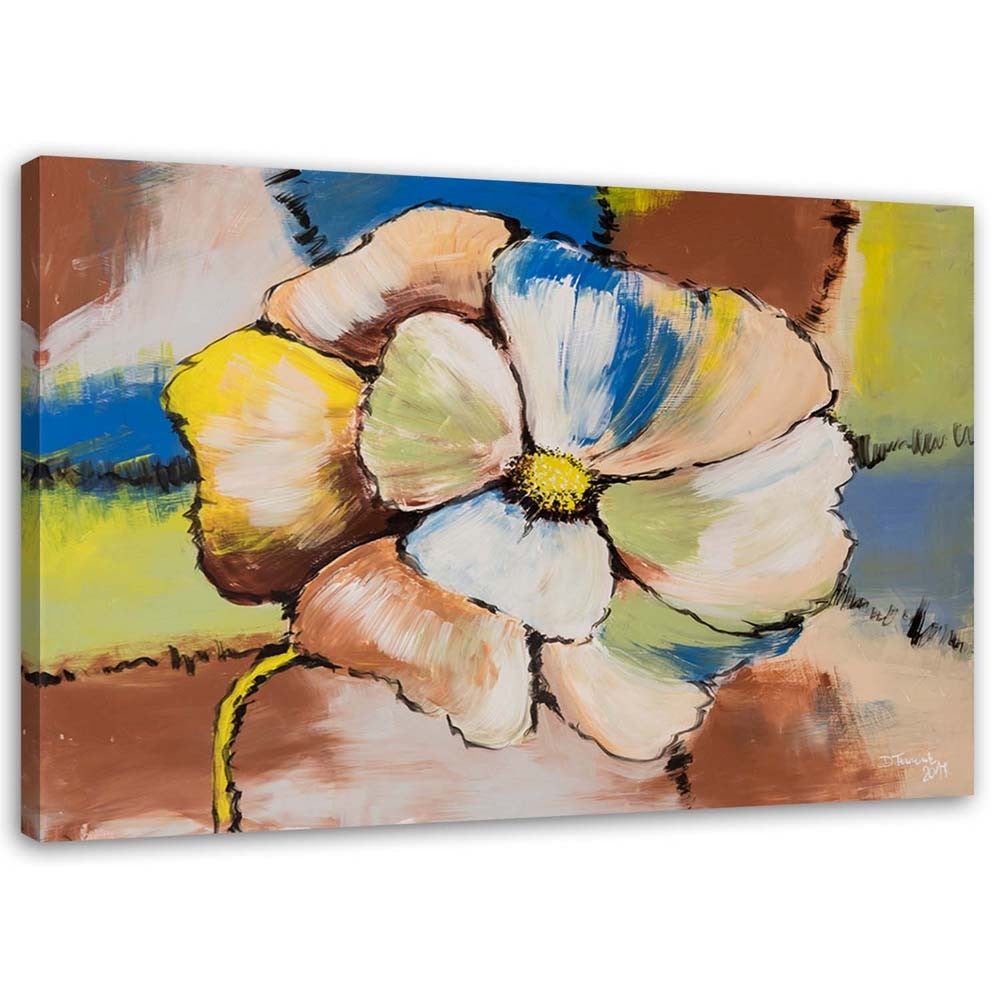 Obraz na płótnie, Kolorowe kwiaty 120x80