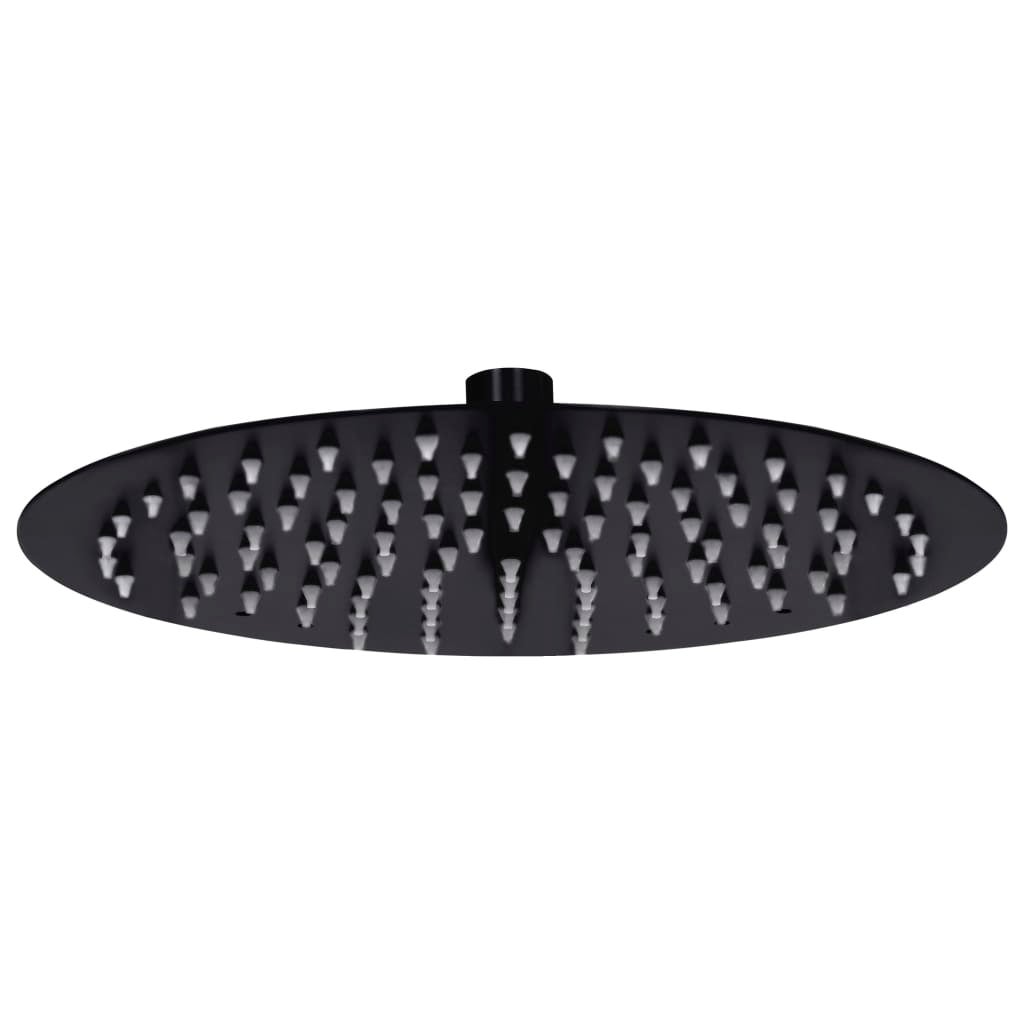 Pomme De Douche Pluie Carrée 40cm Hiendure - Acier Inoxydable Chrome, Avec Bras Et Tuyau