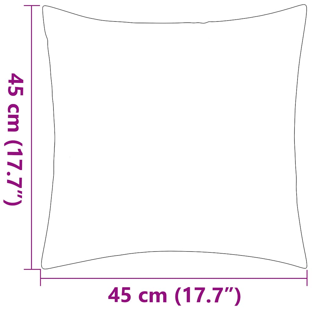 Cojines para exterior a rayas 45x45 cm gris 4 unidades vidaXL - 6