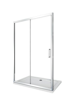 Porte de douche de 6 mm pour installation en niche H.190 avec overture coulissante – 150-155 cm