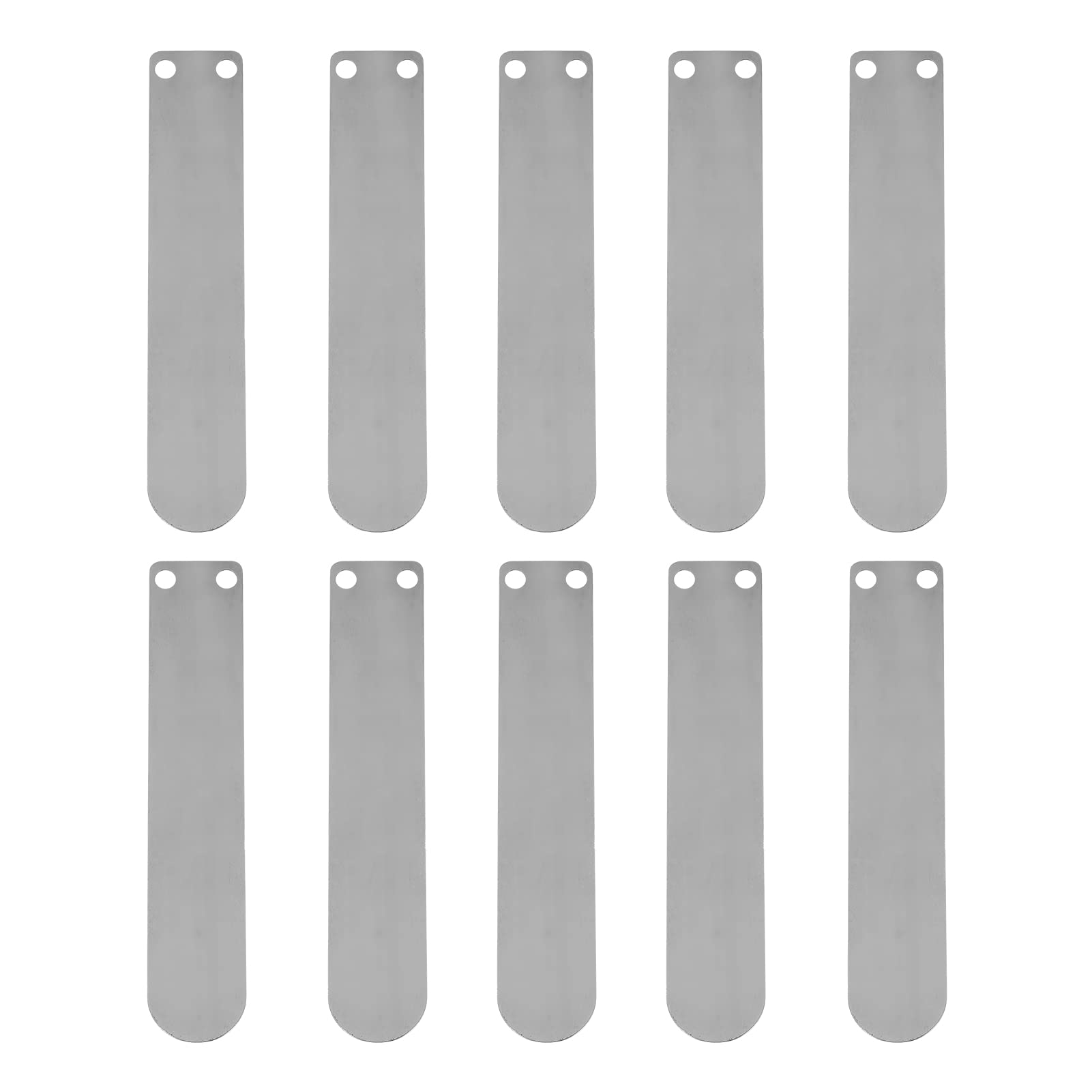10 Piastre Valvola Per Compressore D'Aria 51mm - In Acciaio, Dimensioni 10x46 Mm - Ricambio Per Cilindri 0,75-1,5 KW