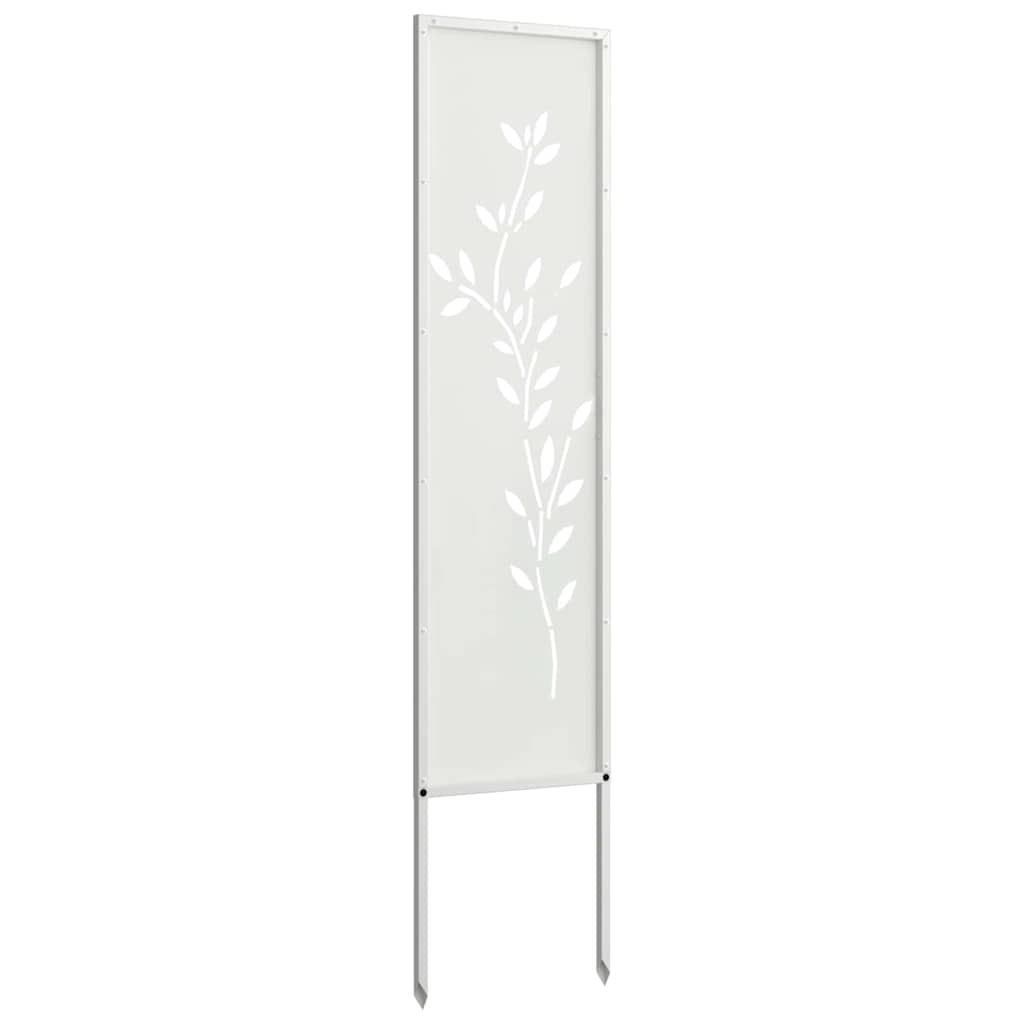 Écran de confidentialité de jardin Floral Blanc 32 x 140 cm vidaXL - 7