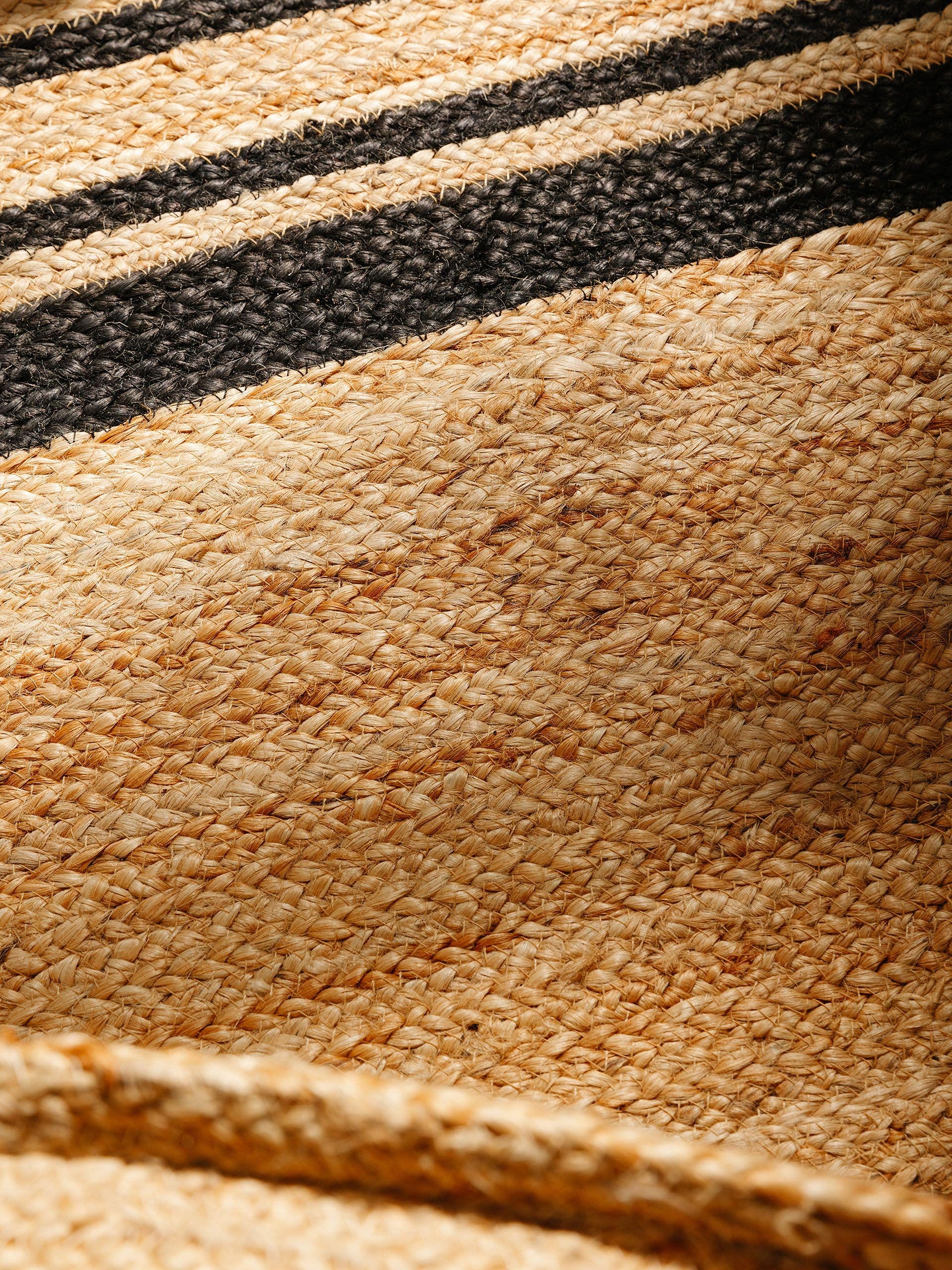 BENUTA - Tapis de jute Jutta noir 60x100 cm - 3