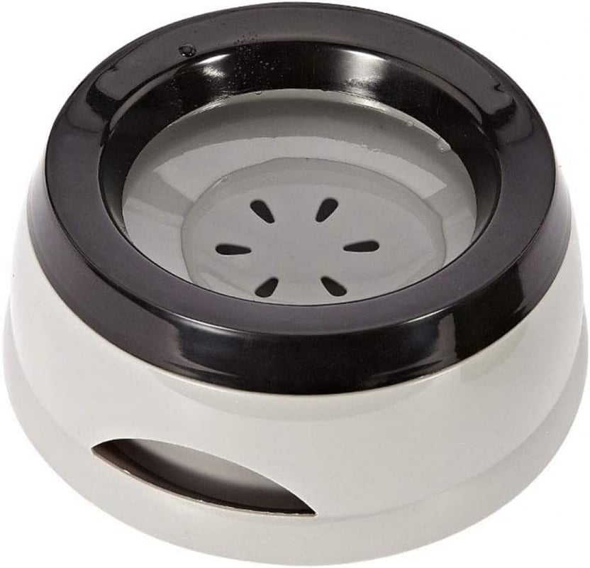 Miski dla psów odporne na zachlapanie, 1 sztuka, szare, miski spowalniające jedzenie