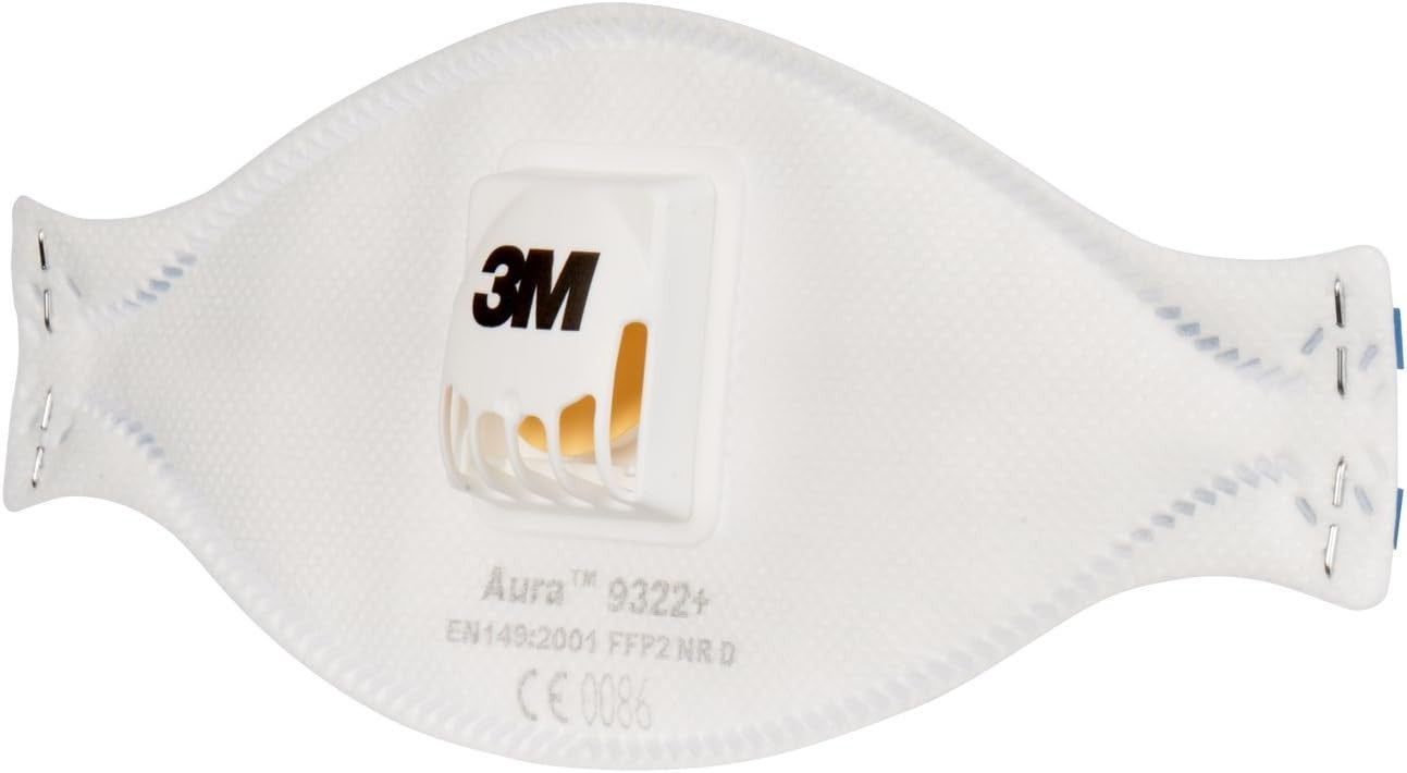 Masque de protection respiratoire 9322+ FFP2N RD avec valve d'expiration 3M (Par 10) - 5