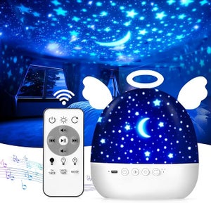 Veilleuse Projecteur Astronaute LED - 360° Ciel étoilé - Lampe Enfant Bébé Multicolore