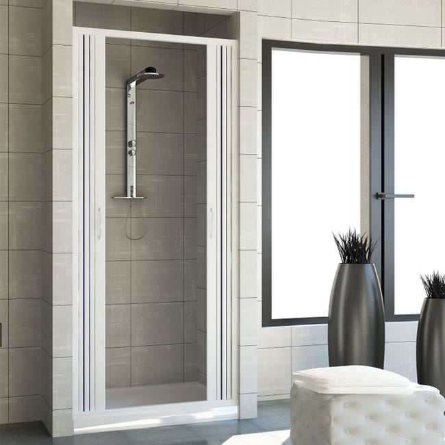 Porta Doccia 75CM H185 PVC MOD. Aura Laterale : Amazon.it: Fai Da Te