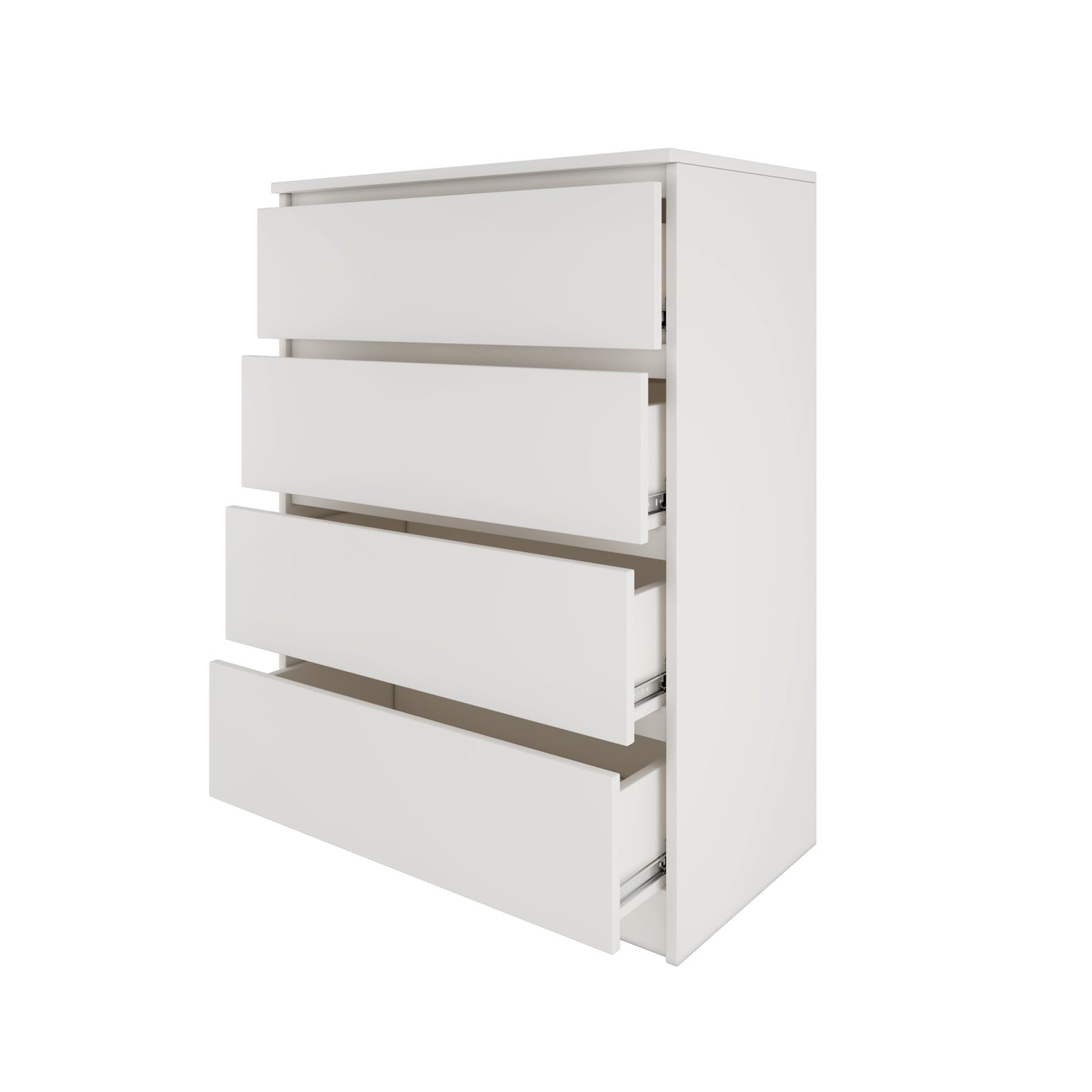 ASTER T4 - Cassettiera moderna con 4 cassetti - 95.5x60x34.5 - Mobile contenitore - Stile scandinavo - Aspetto legno - 4