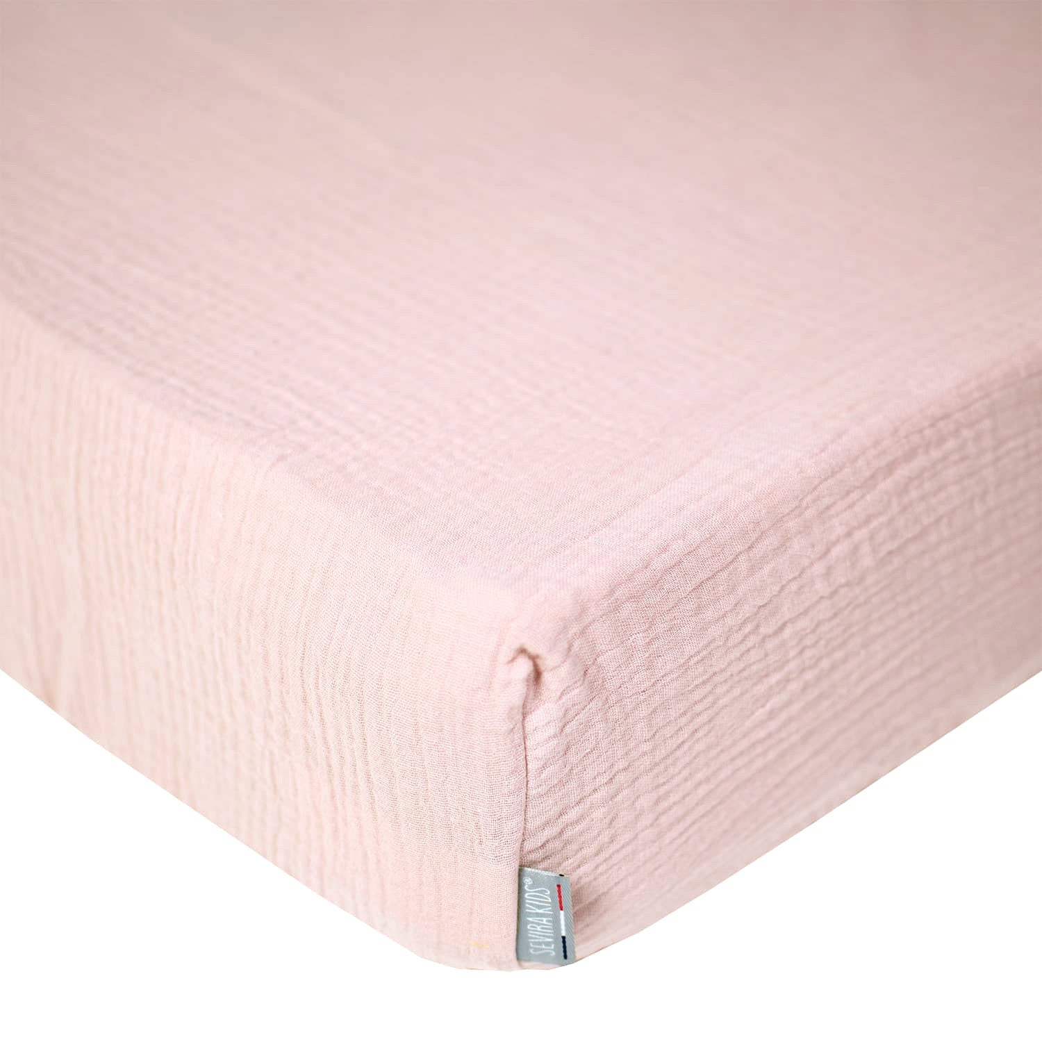 Drap housse uni en gaze de coton - 4