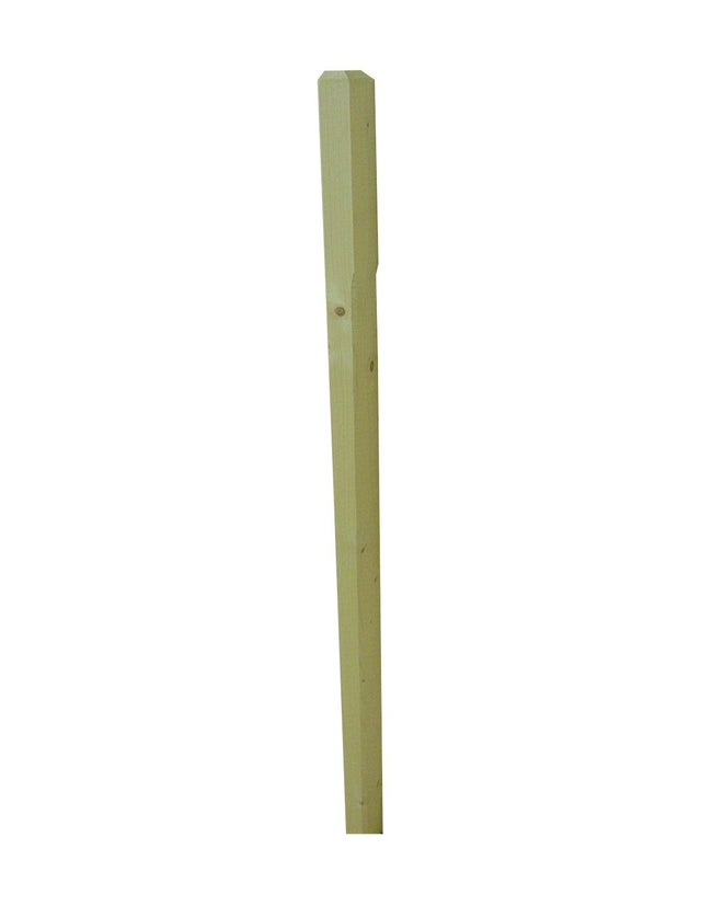 Demi Poteau Droit En Bois Massif Pour Balustrades Sapin L 1207 Cm