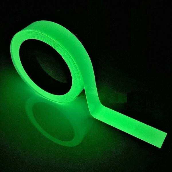 Taśma bezpieczeństwa: 3 metry taśmy fluorescencyjnej, zielonej, 5 cm