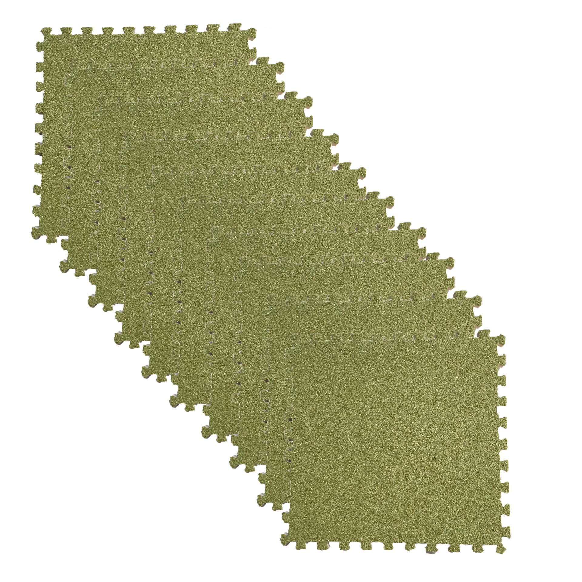 10 sztuk grubych i miękkich płytek dywanowych w jednolitym kolorze, samoprzylepne płytki dywanowe DIY, 30*30*1.0 cm, jasnozielone