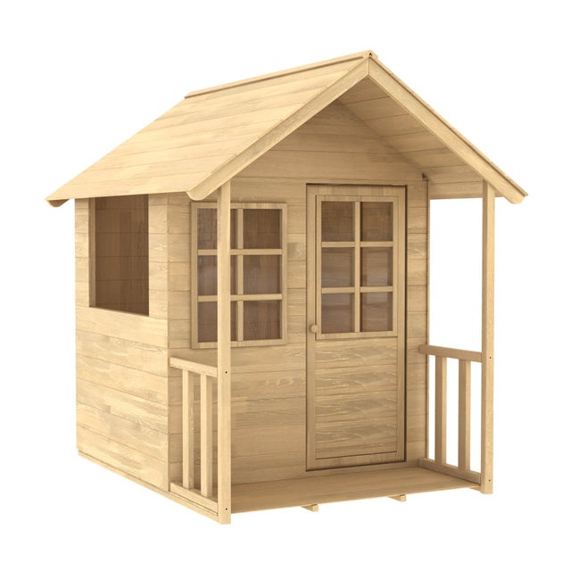 Cabane enfant avec véranda - bois FSC® - LAVANDE