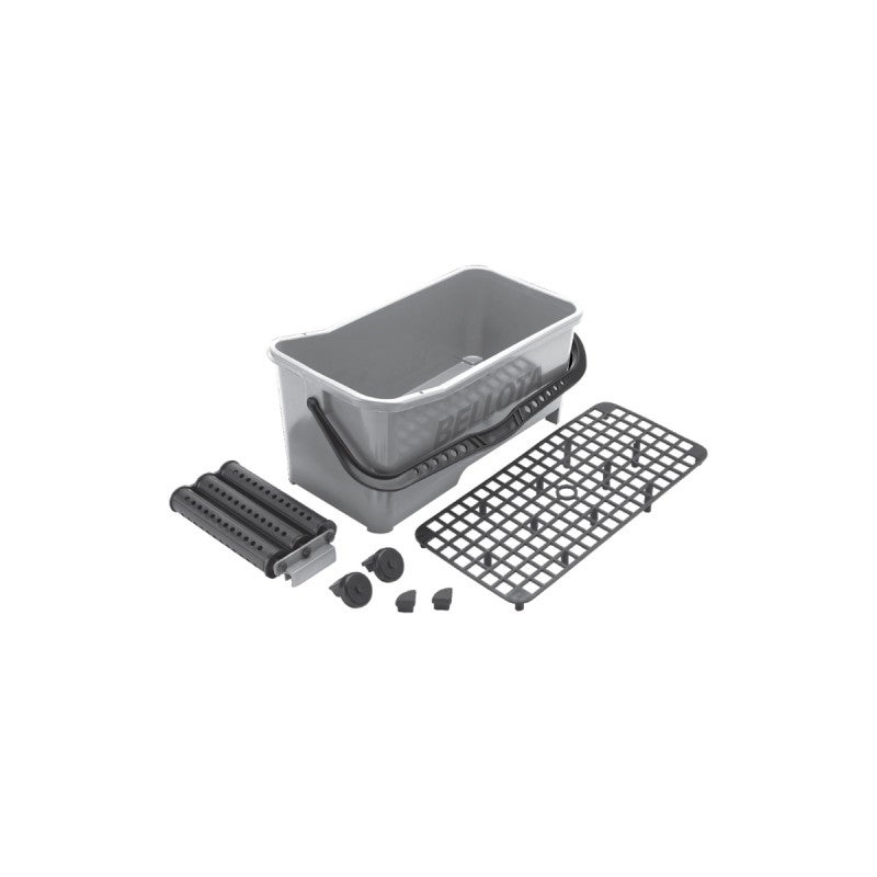 Vaschetta Lavaggio Piastrellisti Professionale - Vasca 20 Litri Con Ruote E Griglia - Foto 10