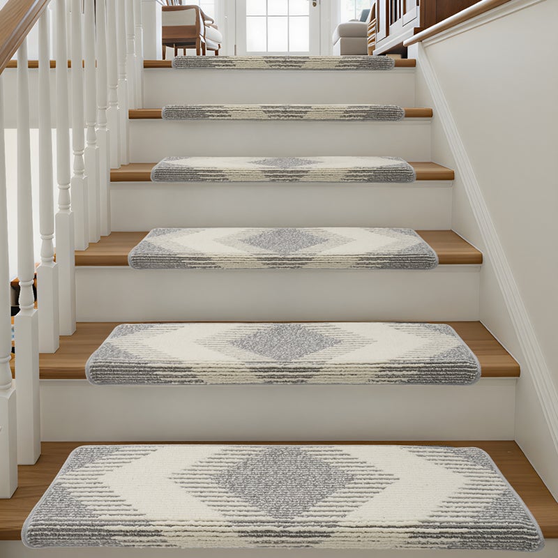 15 pezzi di gradini rettangolari antiscivolo, 76x23,5x4,5 cm - 7