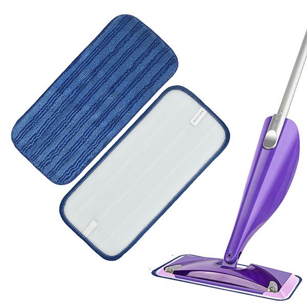 Panni Di Ricambio Per Swiffer In Microfibra | 4 Pezzi Riutilizzabili | Per Pulizia A Secco E Bagnato - Foto 9