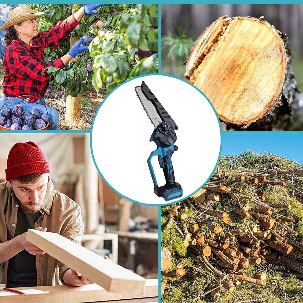 MINI SEGA ELETTRICA A BATTERIA 48V MOTOSEGA 8