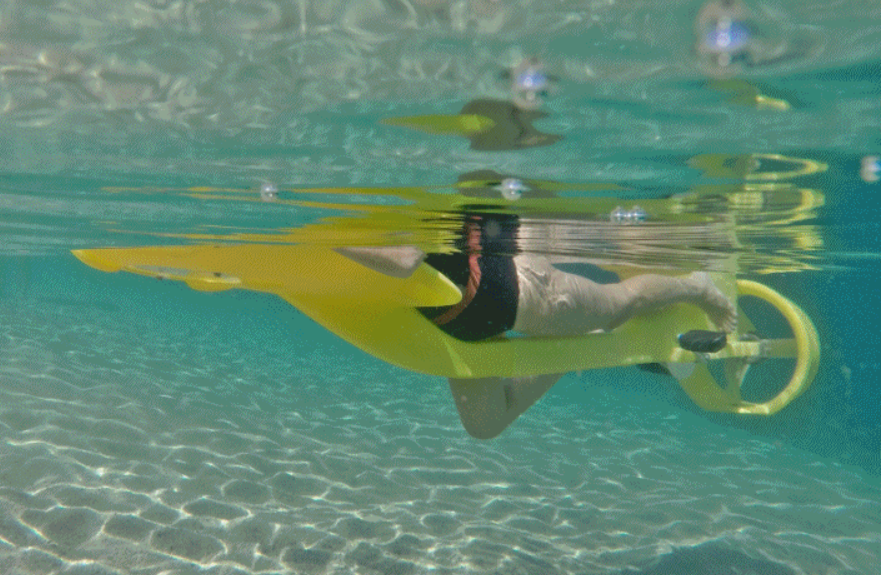 VELOSUB Propulsor aquático a pedais para snorkeling e piscina, flutuador com hélice, alta flutuabilidade e velocidade - 5
